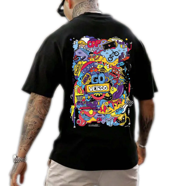 Black Printed T-Shirt